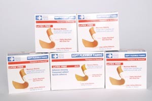 Bandages Flex Fabric Adhesive Strip 3/4 X 3 Inch .. .  .  